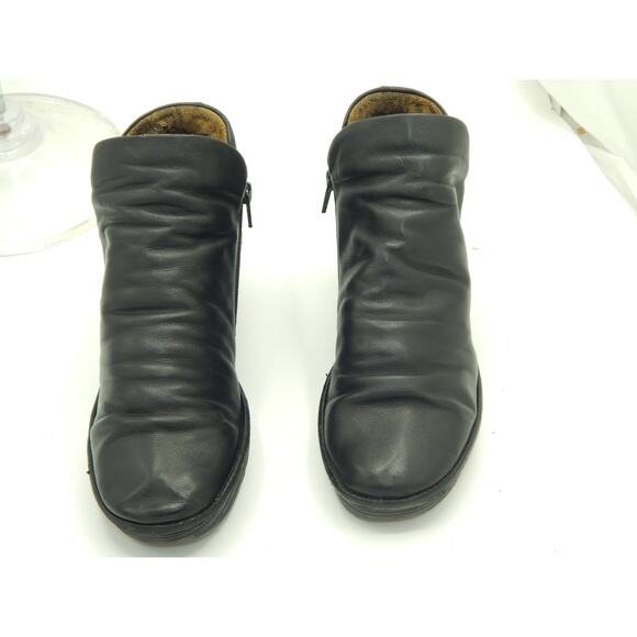 Fly London Black Leather Ankle Boots Size 39 - Picture 2 of 7